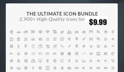 Product picture The Ultimate Icon Bundle 2,900+ High-Quality Icons